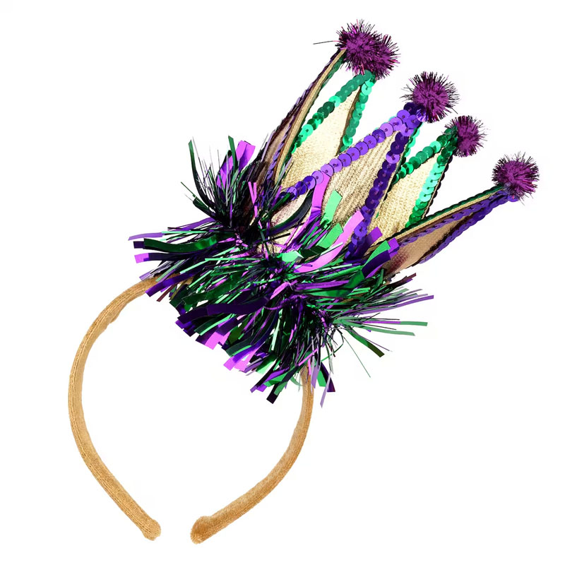Detailed description of PGG Mardi Gras Headband